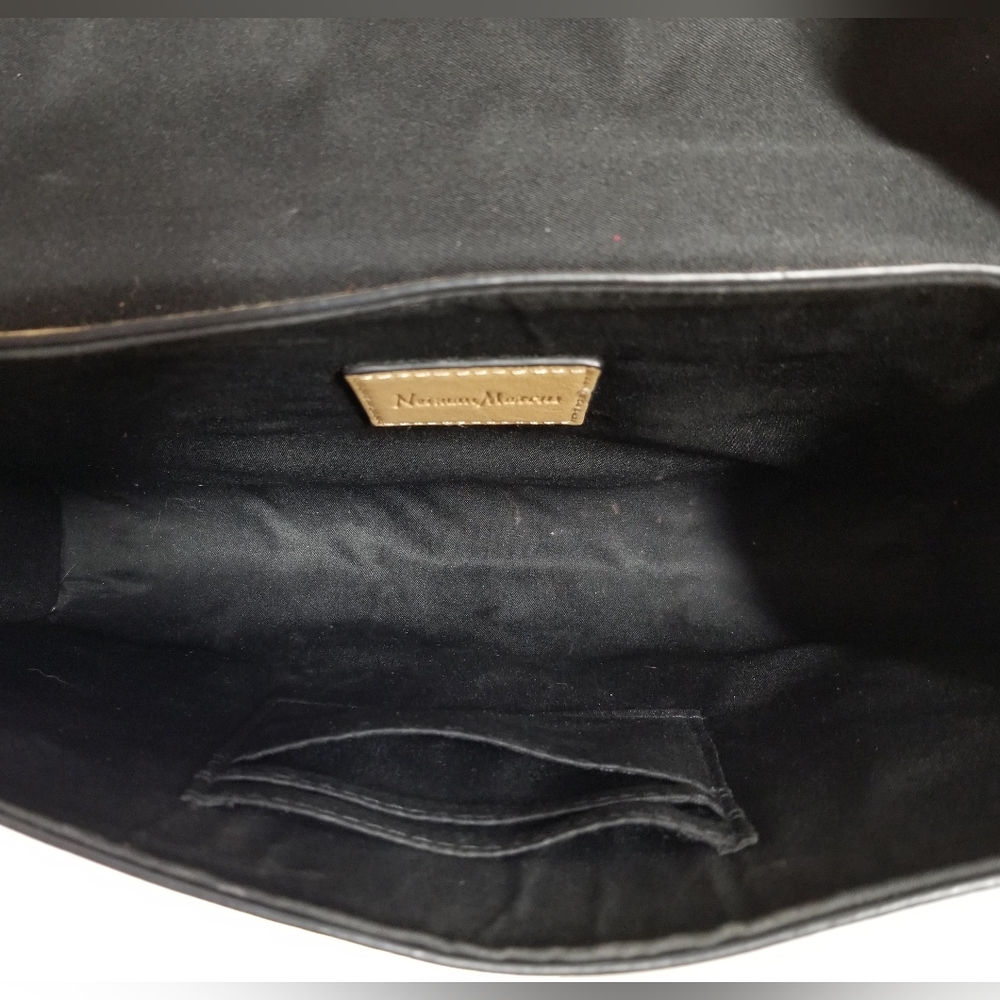 Neiman Marcus Python Embossed Flap Crossbody Clut… - image 7